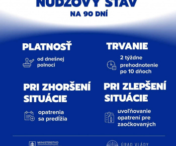 Aktuality / Núdzový stav od 25.11.2021!
