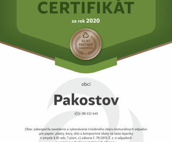 Aktuality / CERTIFIKÁT NATUR- PACK