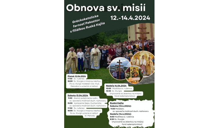 LITURGICKÝ PROGRAM 06.11.2023 - 12.11.2023