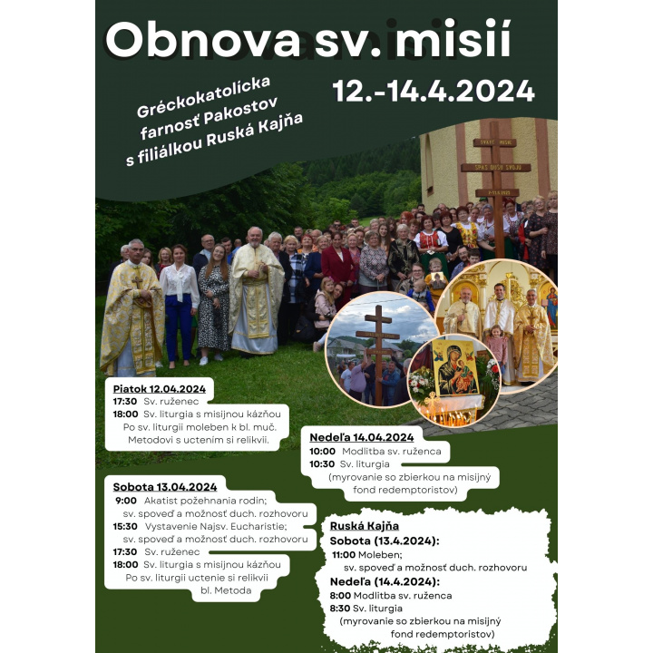 LITURGICKÝ PROGRAM 06.11.2023 - 12.11.2023