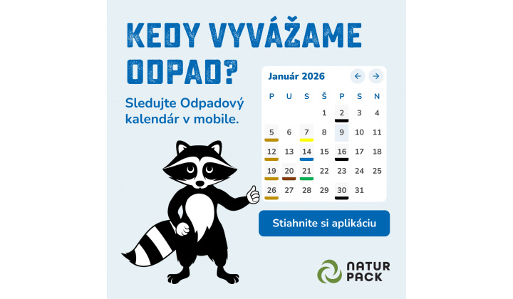 Mobilná aplikácia - odpadový kalendár