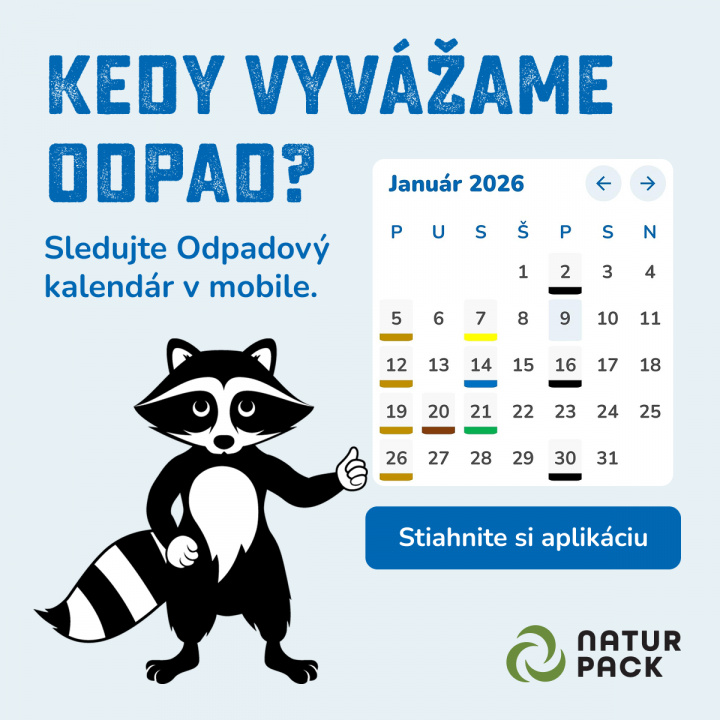 Mobilná aplikácia - odpadový kalendár