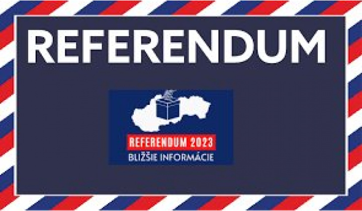 Žiadosť o voľbu poštou voliča, ktorý má trvalý pobyt na území SR a v čase referenda v roku 2023 sa zdržiava mimo jej územia 
